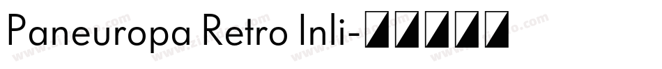 Paneuropa Retro Inli字体转换